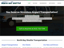 Tablet Screenshot of northbayshuttle.net